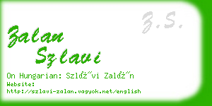 zalan szlavi business card